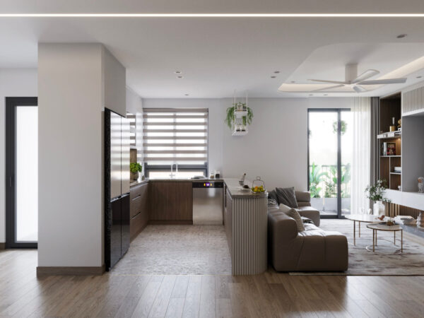 Thiết kế nội thất căn hộ Eco Green 15 1 3 10
