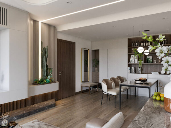Thiết kế nội thất căn hộ Eco Green 13 1 5 9
