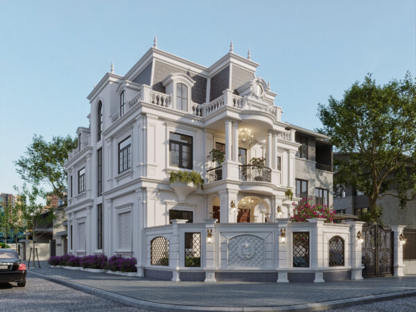 Biệt thự tân cổ điển – Chị Hạnh, Bình Dương 4 56710a166346523.6417085169fdf min