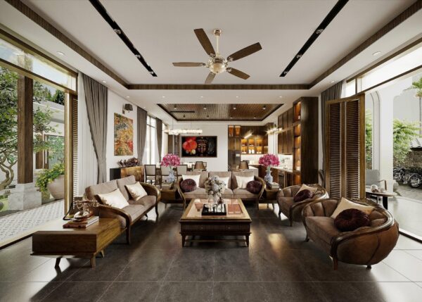 Thiết kế nội thất biệt thự vườn 300m2 – Anh Phúc, Ninh Bình 19 MN 34