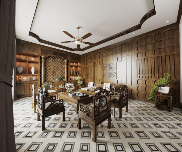 Thiết kế nội thất biệt thự vườn 300m2 – Anh Phúc, Ninh Bình 12 MN 41