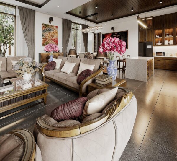 Thiết kế nội thất biệt thự vườn 300m2 – Anh Phúc, Ninh Bình 2 MN 52
