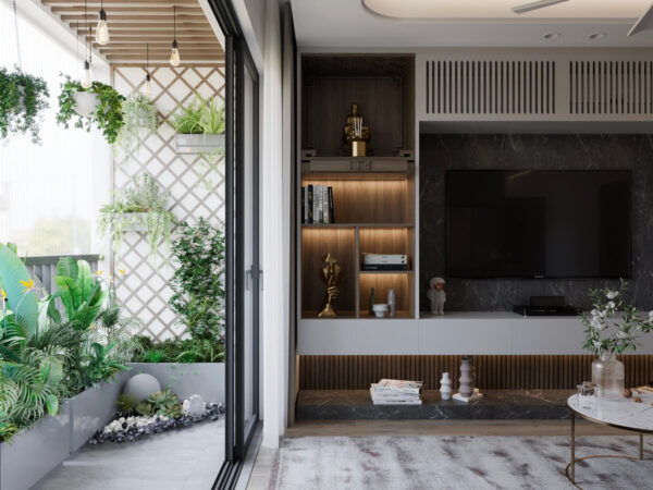 Thiết kế nội thất căn hộ Eco Green 8 e 8 12
